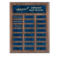 Perpetual Walnut Finish Plaque w/ 24 Plates